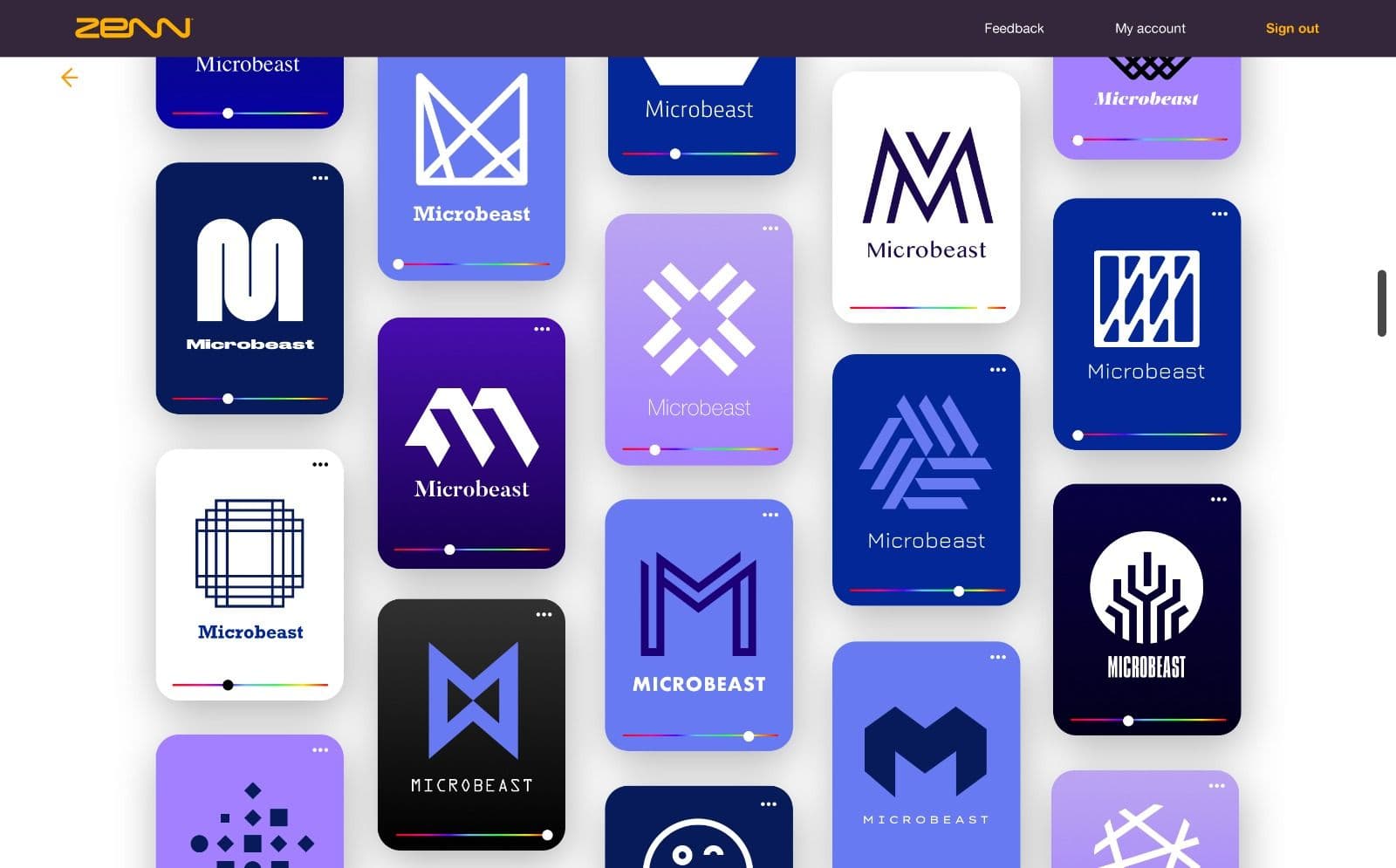 Zenn: create your own logo and branding online