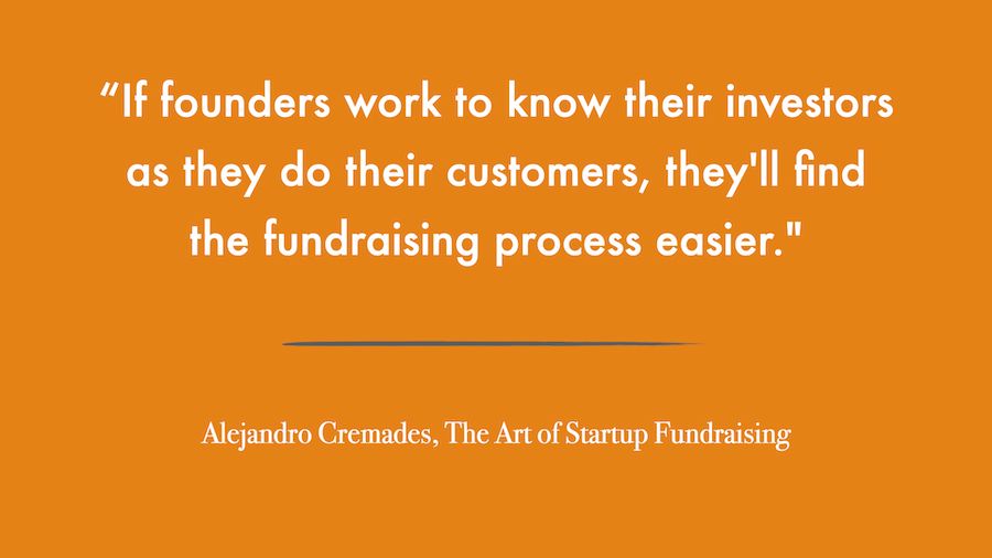 Startup fundraising quote by Alejandro Cremades, The Art of Startup Fundraising